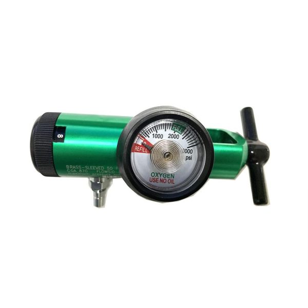 Mini Oxygen Regulator, 0 - 8 LPM, Barb